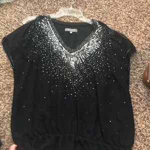 MM couture Black fitted top